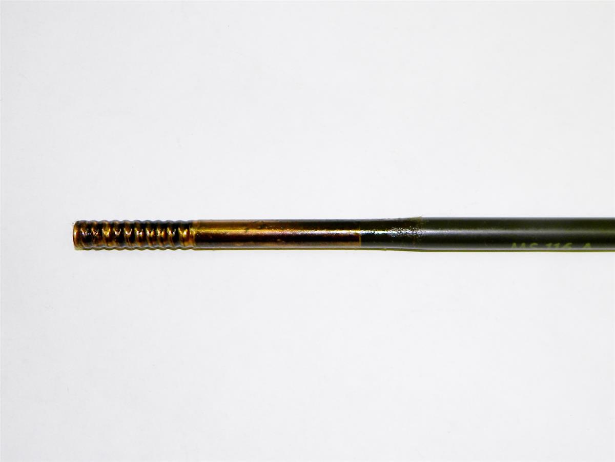 Lower Vehicle Antenna Copper Rod with External Threads (NSN: 5985001998831,  PN: MS116A)